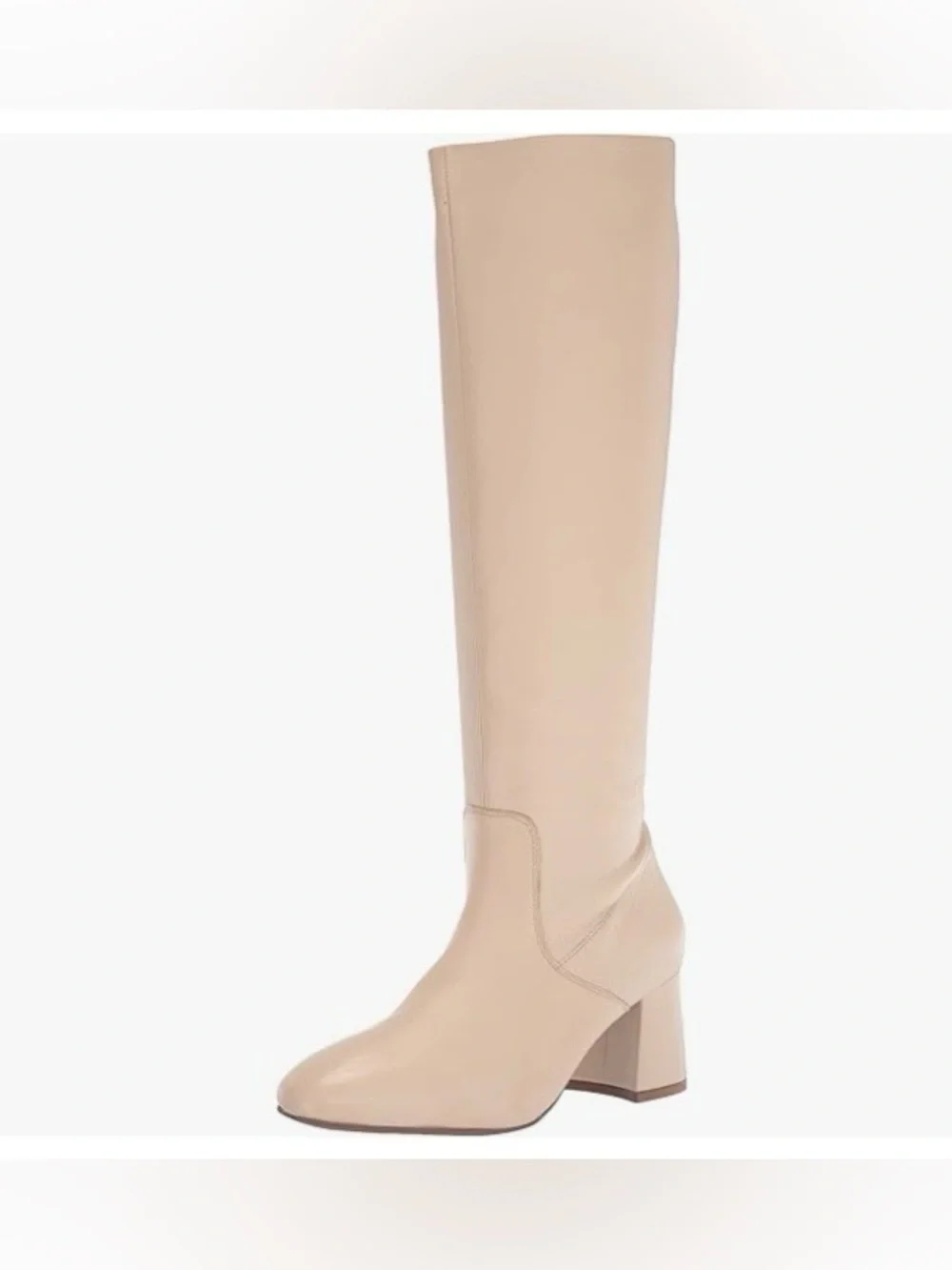 NWOB Seychelles Beige Knee High Block Heel Boots Size 10 - Picture 1 of 16
